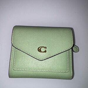 Coach Mint Green Leather Wallet